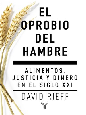 cover image of El oprobio del hambre